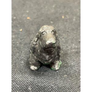 Vintage Dog Statue Miniature Paperweight Trinket Collectible